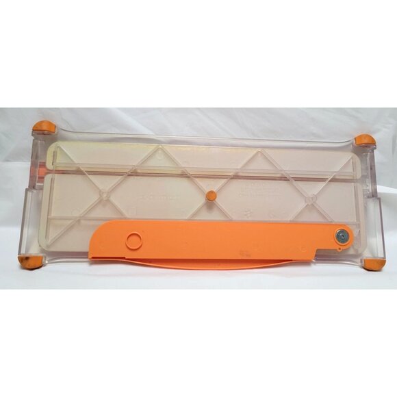 Vintage Fiskars Surecut Deluxe Plastic Paper Trimmer 12" Portable Craft Tool - Picture 8 of 10